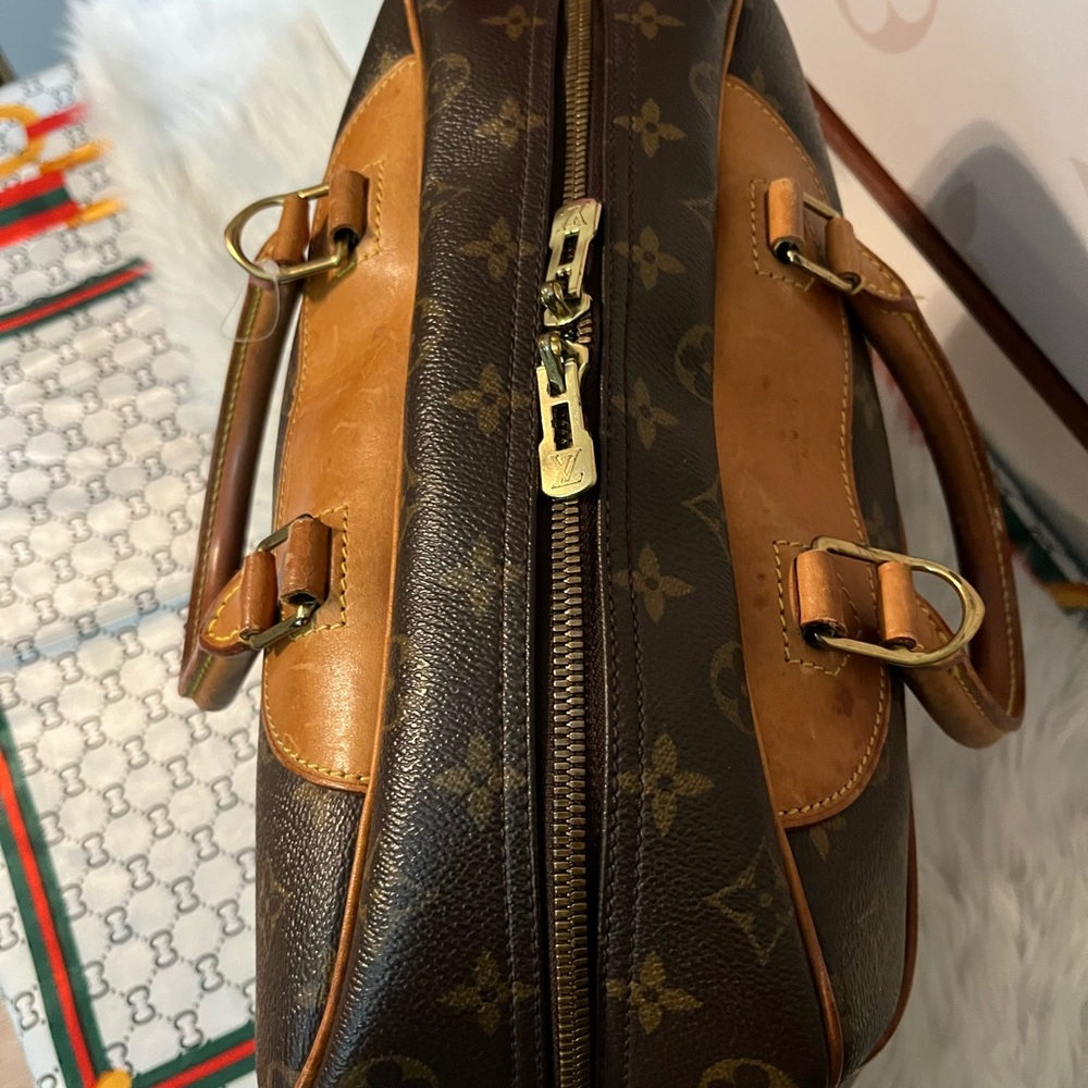 🔥SEND OFFER🔥DEAUVILLE Louis Vuitton Brown Monogram Satchel - Picture 2 of 13